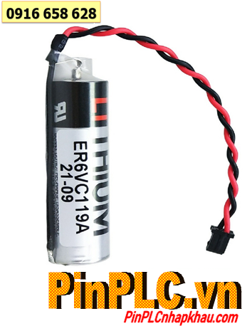 Mitsubishi ER6VC119A, Pin nuôi nguồn PLC Mitsubishi ER6VC119A AA 2000mAh 3.6v chính hãng / Xuất xứ NHẬT 